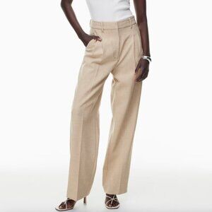 Aritzia Wilfred Effortless Pant Heather Oat Beige Size 00 Short - (Re)ssential